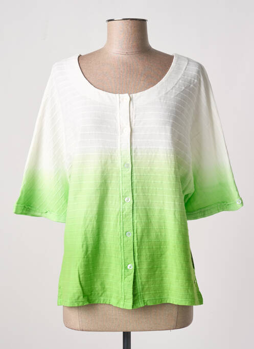 Gilet manches longues vert AGATHE & LOUISE pour femme