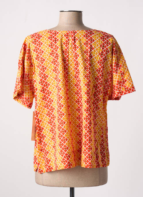 Chemisier orange AGATHE & LOUISE pour femme