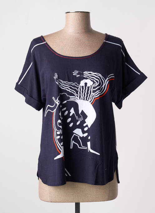 T-shirt bleu AGATHE & LOUISE pour femme