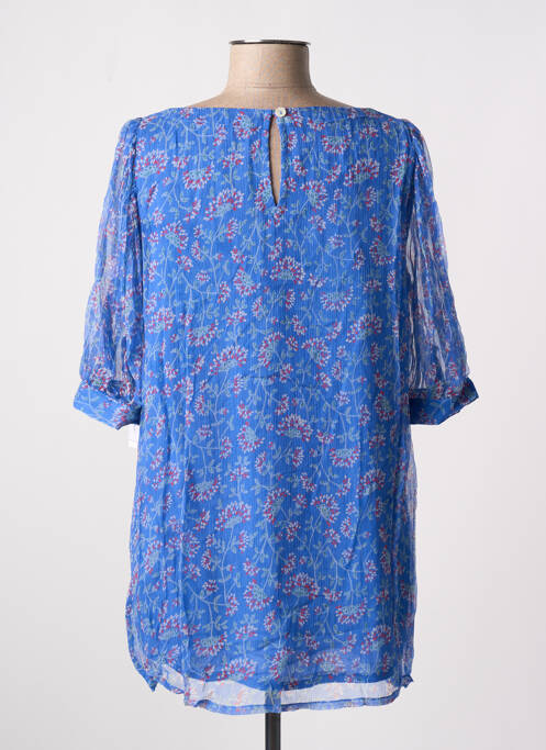 Tunique manches courtes bleu AGATHE & LOUISE pour femme