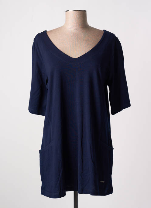 Tunique manches courtes bleu AGATHE & LOUISE pour femme