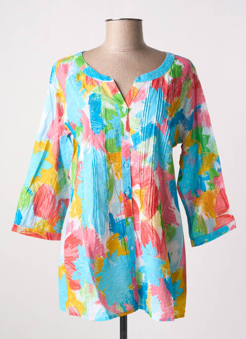 Tunique manches longues bleu AGATHE & LOUISE pour femme