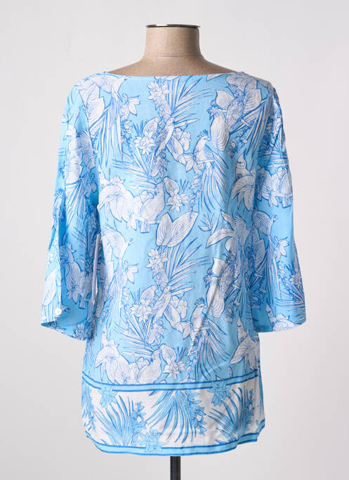 Tunique manches longues bleu AGATHE & LOUISE pour femme