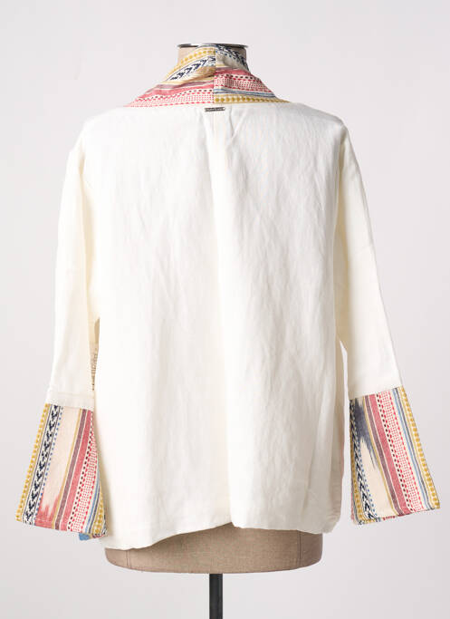 Veste kimono beige AGATHE & LOUISE pour femme