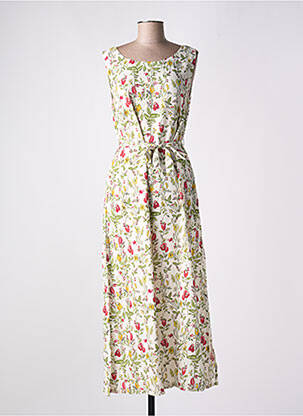 Robe mi-longue coupe fluide sans manche blanc AGATHE & LOUISE femme