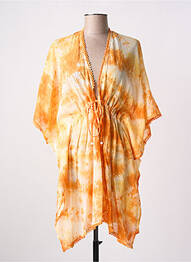 Veste kimono col v jaune L'ATELIER D'ANNA femme