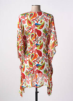 Veste kimono col v rouge AGATHE & LOUISE femme