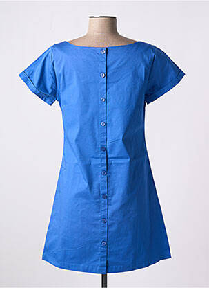 Robe courte manches courtes manches courtes bleu AGATHE & LOUISE femme