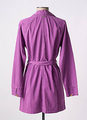 Robe courte manches longues manches longues violet AGATHE & LOUISE femme
