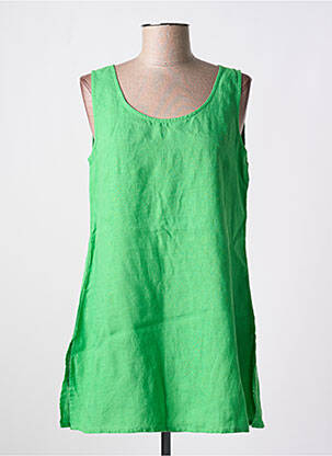 Tunique sans manche col rond vert AGATHE & LOUISE femme
