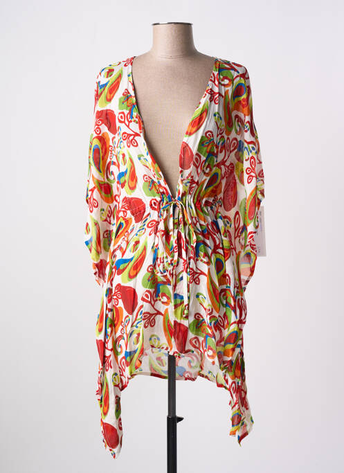 Veste kimono col v rouge AGATHE & LOUISE femme