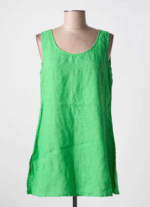 Tunique sans manche col rond vert AGATHE & LOUISE femme