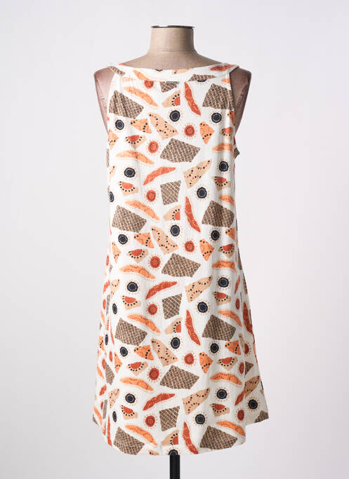 Robe mi-longue beige AGATHE & LOUISE femme