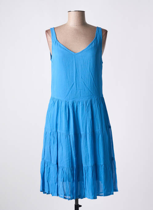 Robe mi-longue bleu AGATHE & LOUISE pour femme