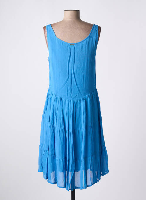 Robe mi-longue bleu AGATHE & LOUISE pour femme