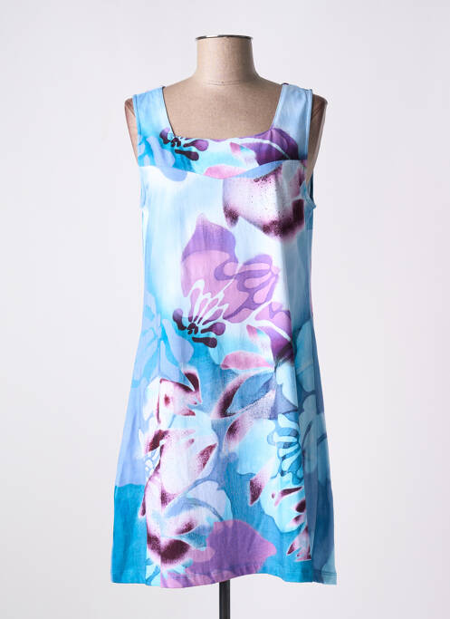 Robe mi-longue bleu AGATHE & LOUISE pour femme