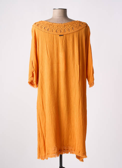 Robe mi-longue orange L'ATELIER D'ANNA pour femme