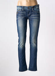 Jeans coupe slim taille basse taille basse bleu GUESS femme