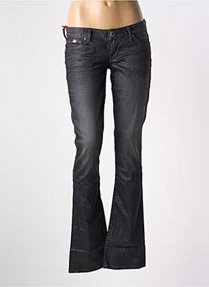 Jeans bootcut stretch taille basse gris GUESS femme