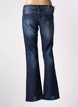 Jeans coupe droite stretch taille basse bleu GUESS femme