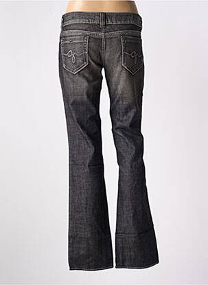 Jeans coupe droite stretch taille basse gris GUESS femme
