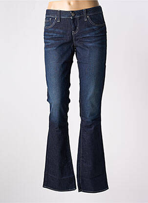 Jeans coupe droite taille basse taille basse bleu GUESS femme