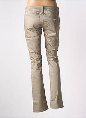 Pantalon slim taille basse taille basse beige GUESS femme