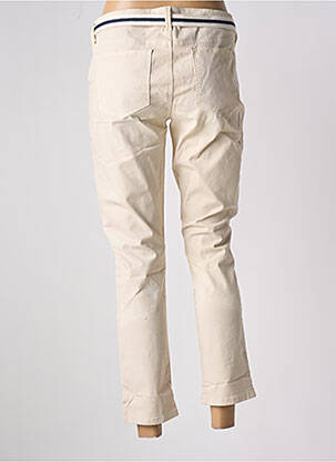 Pantalon 7/8 tissage popeline taille normale beige GUESS femme