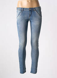 Jeans skinny stretch taille basse bleu GUESS femme