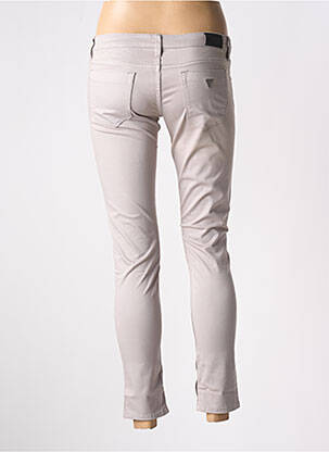 Pantalon 7/8 stretch taille basse gris GUESS femme