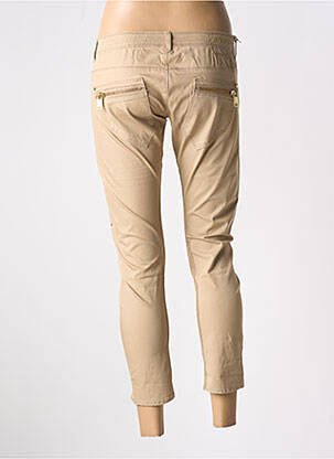 Pantalon 7/8 stretch taille basse beige GUESS femme