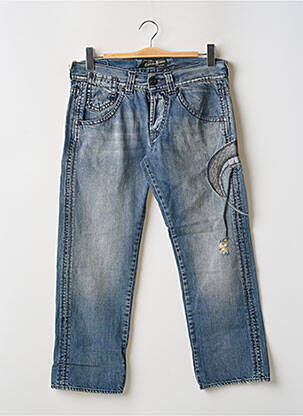 Jeans coupe droite fermeture boutonnée sur le devant taille normale bleu GUESS homme