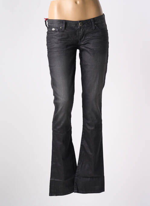 Jeans bootcut stretch taille basse gris GUESS femme