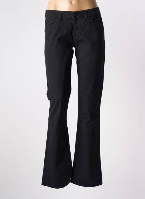 Pantalon droit stretch taille basse noir GUESS femme