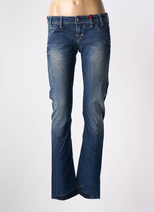 Jeans coupe droite bleu GUESS pour femme