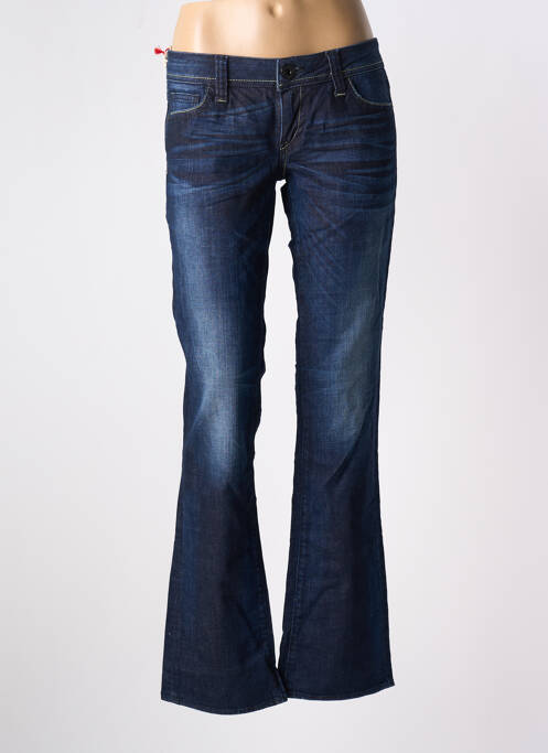 Jeans coupe droite bleu GUESS pour femme