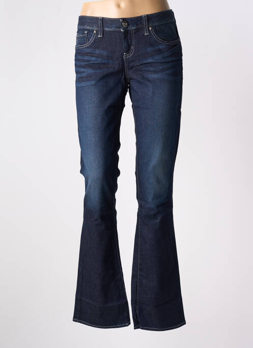Jeans coupe droite bleu GUESS pour femme