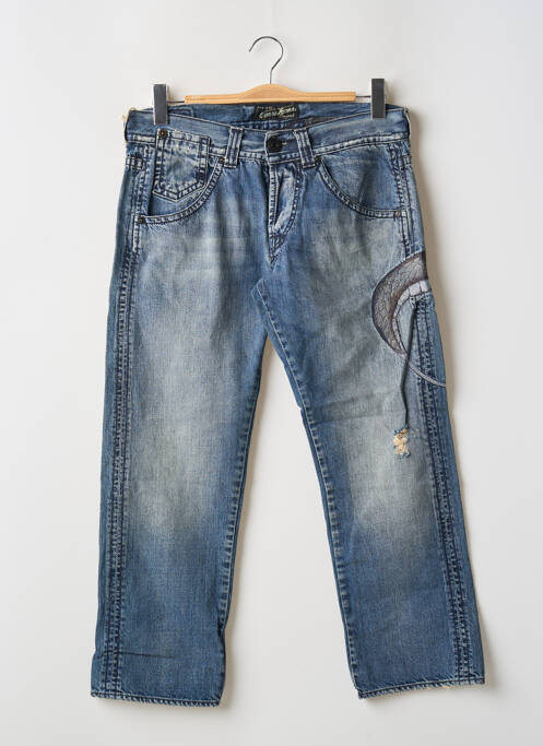 Jeans coupe droite bleu GUESS pour homme