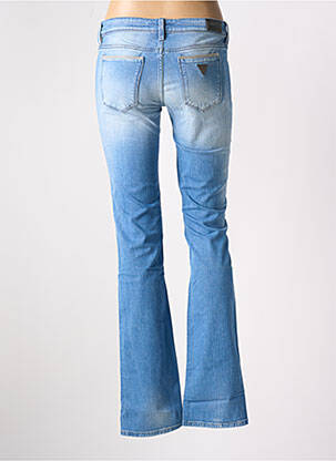 Jeans coupe droite stretch taille normale bleu GUESS femme