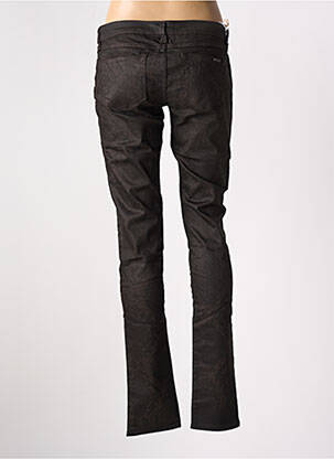 Jeans skinny stretch taille basse marron GUESS femme