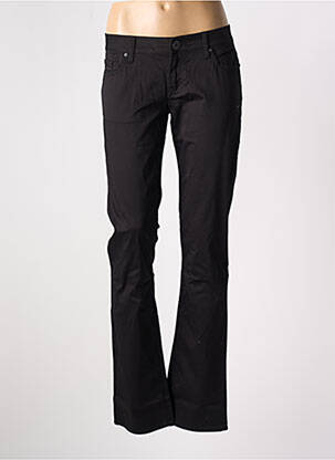 Pantalon droit stretch taille basse noir GUESS femme
