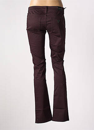 Pantalon droit stretch taille basse violet GUESS femme