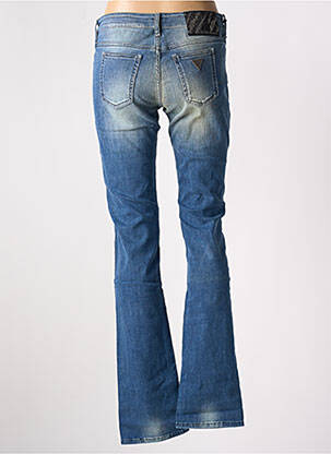Jeans coupe droite stretch taille normale bleu GUESS femme