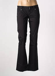 Pantalon droit stretch taille basse noir GUESS femme