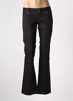 Pantalon droit stretch taille basse noir GUESS femme