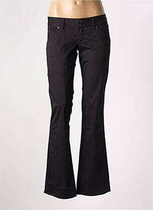 Pantalon droit stretch taille basse noir GUESS femme