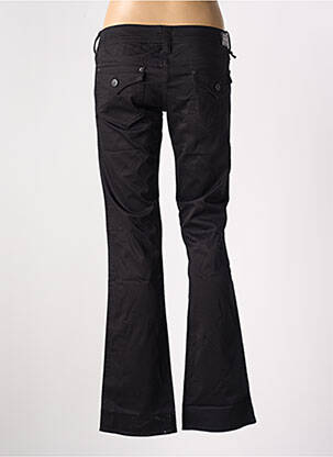 Pantalon droit stretch taille basse noir GUESS femme