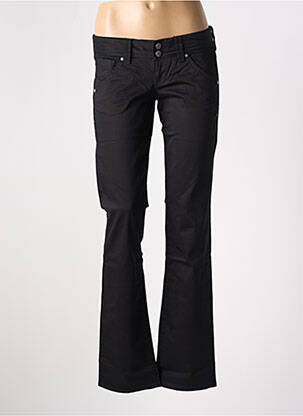 Pantalon droit stretch taille basse noir GUESS femme