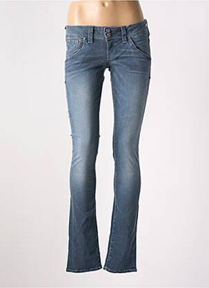 Jeans skinny stretch taille basse bleu GUESS femme