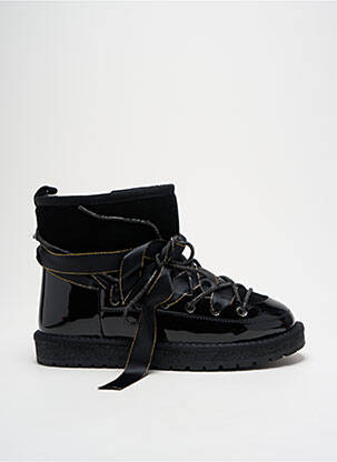 Bottines/boots fourrée talon plat jusqu'à 3cm noir GIA VENTOLA femme